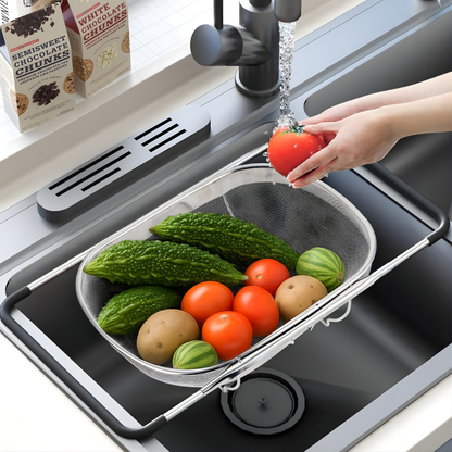 FlexiDrain™ Stainless Mesh Colander