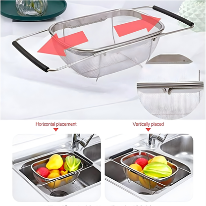 FlexiDrain™ Stainless Mesh Colander